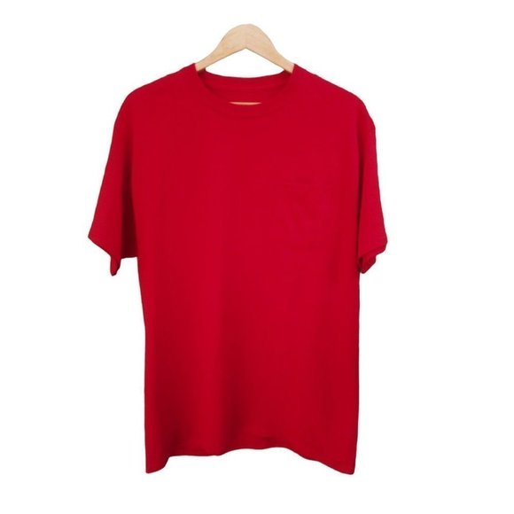 NEW Hanes Men's Heavyweight Crew‎ Neck Short Sleeve T-Shirt 2pk - Picture 2 of 5